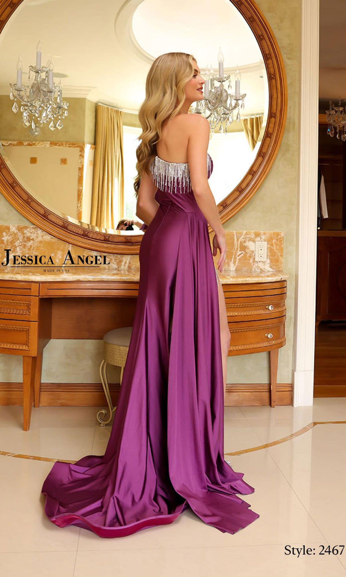 One-Shoulder Long Prom Dress: Jessica Angel 2467