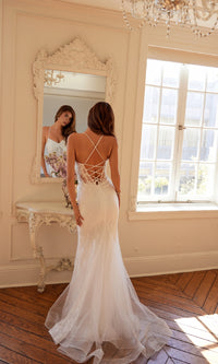 Long White Bridal Dress: Juliet JT2481UW