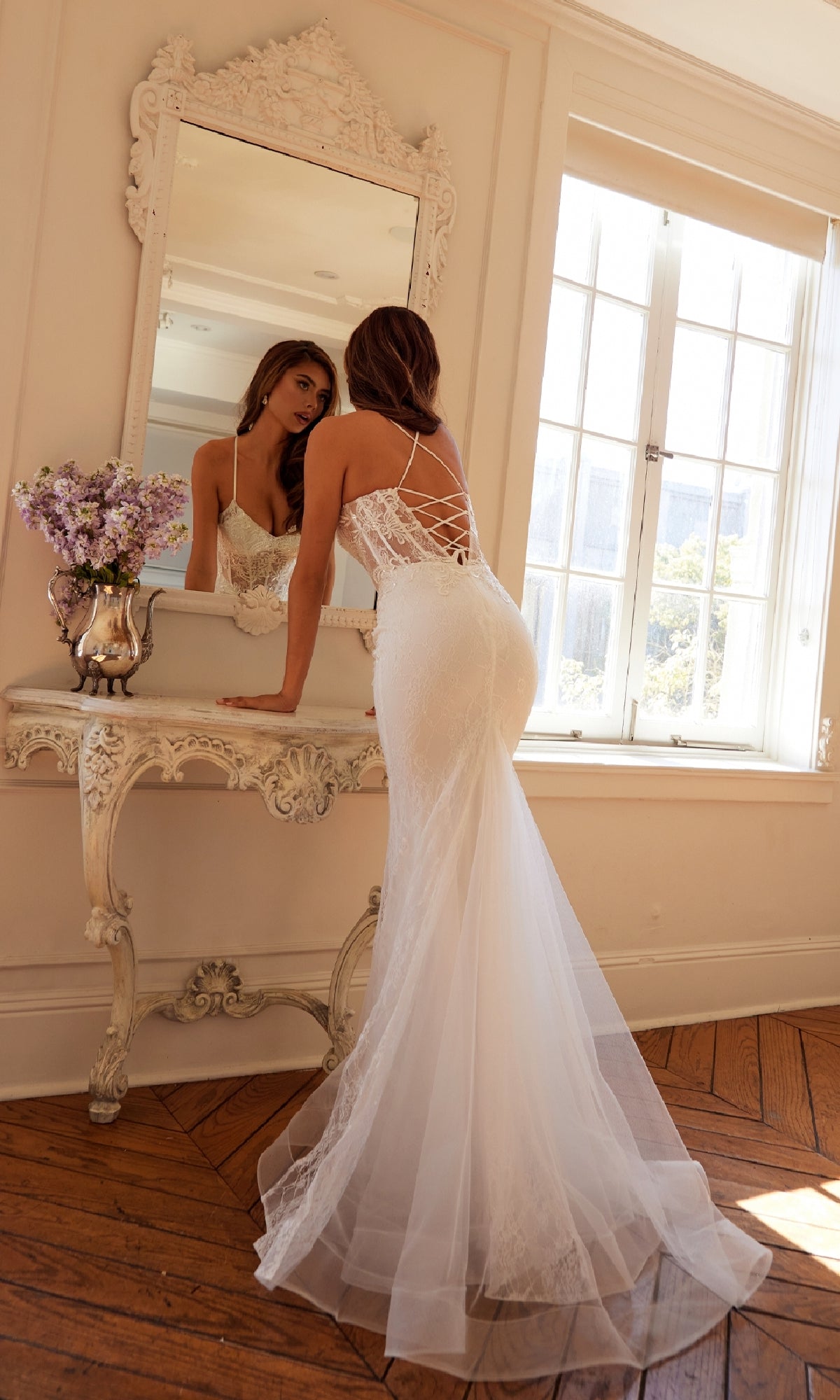 Long White Bridal Dress: Juliet JT2481UW