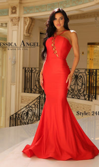 Cut-Out Long Prom Dress: Jessica Angel 2484