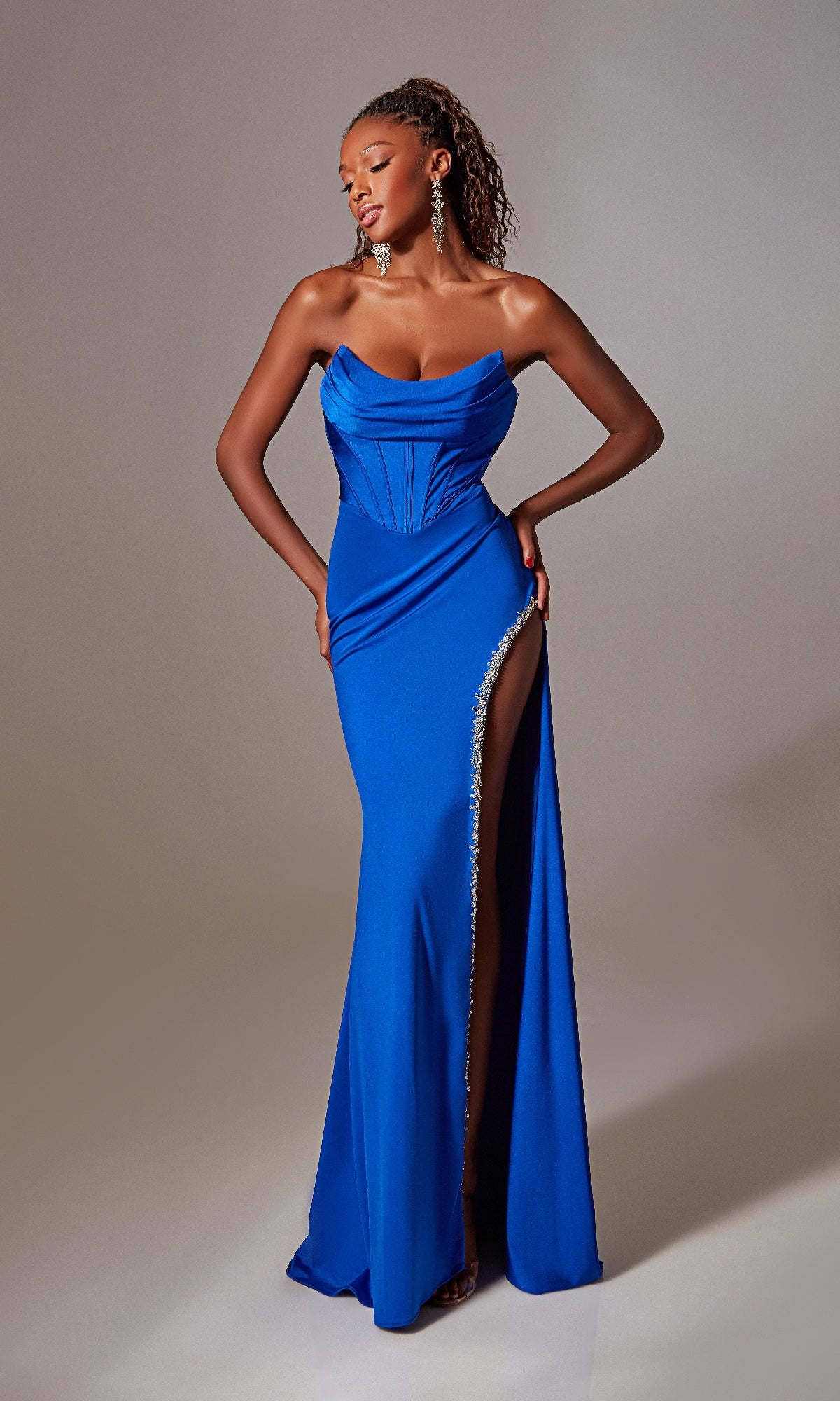 Strapless Long Prom Dress: Aerie Couture 249