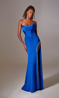 Strapless Long Prom Dress: Aerie Couture 249