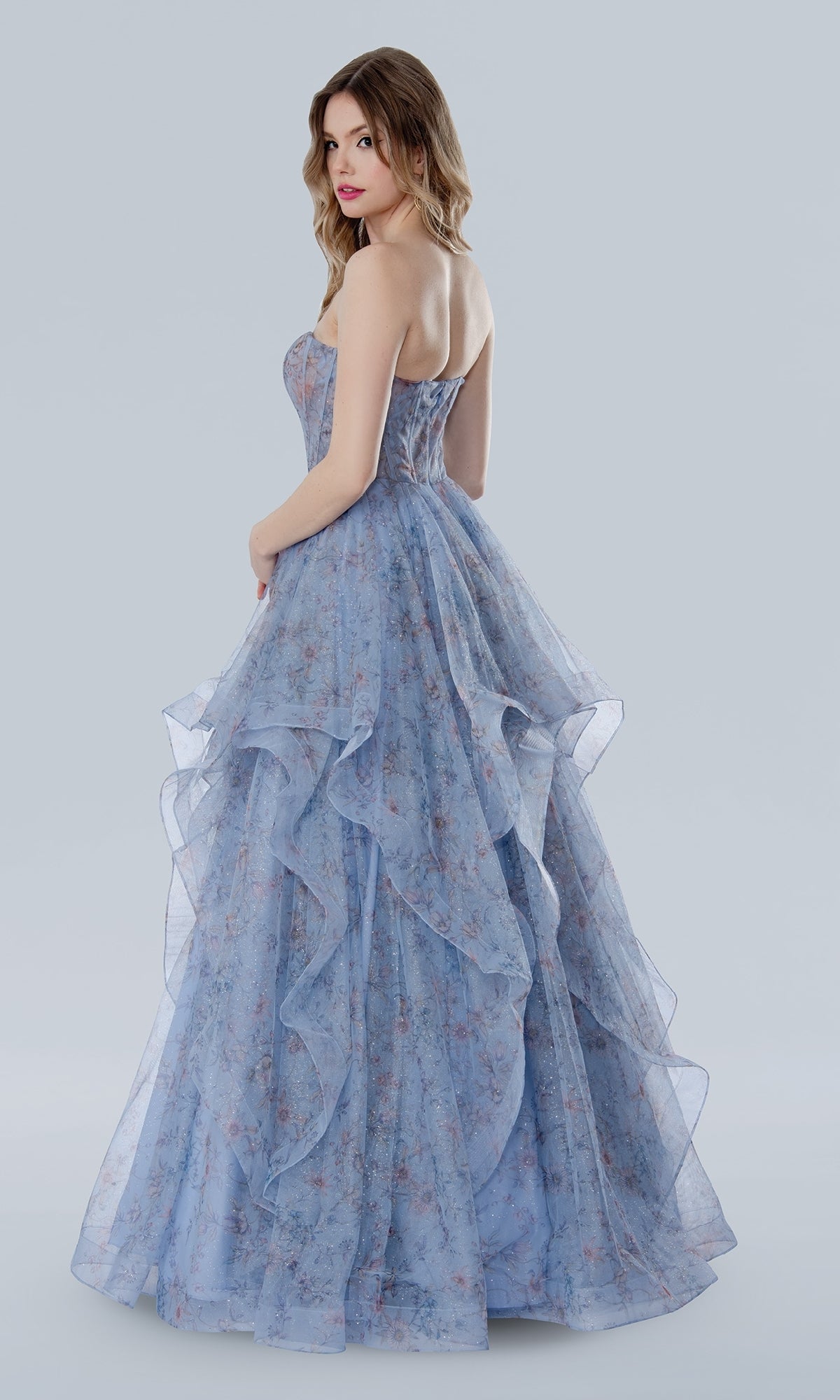 Floral Prom Ball Gown: Stella Couture 25119