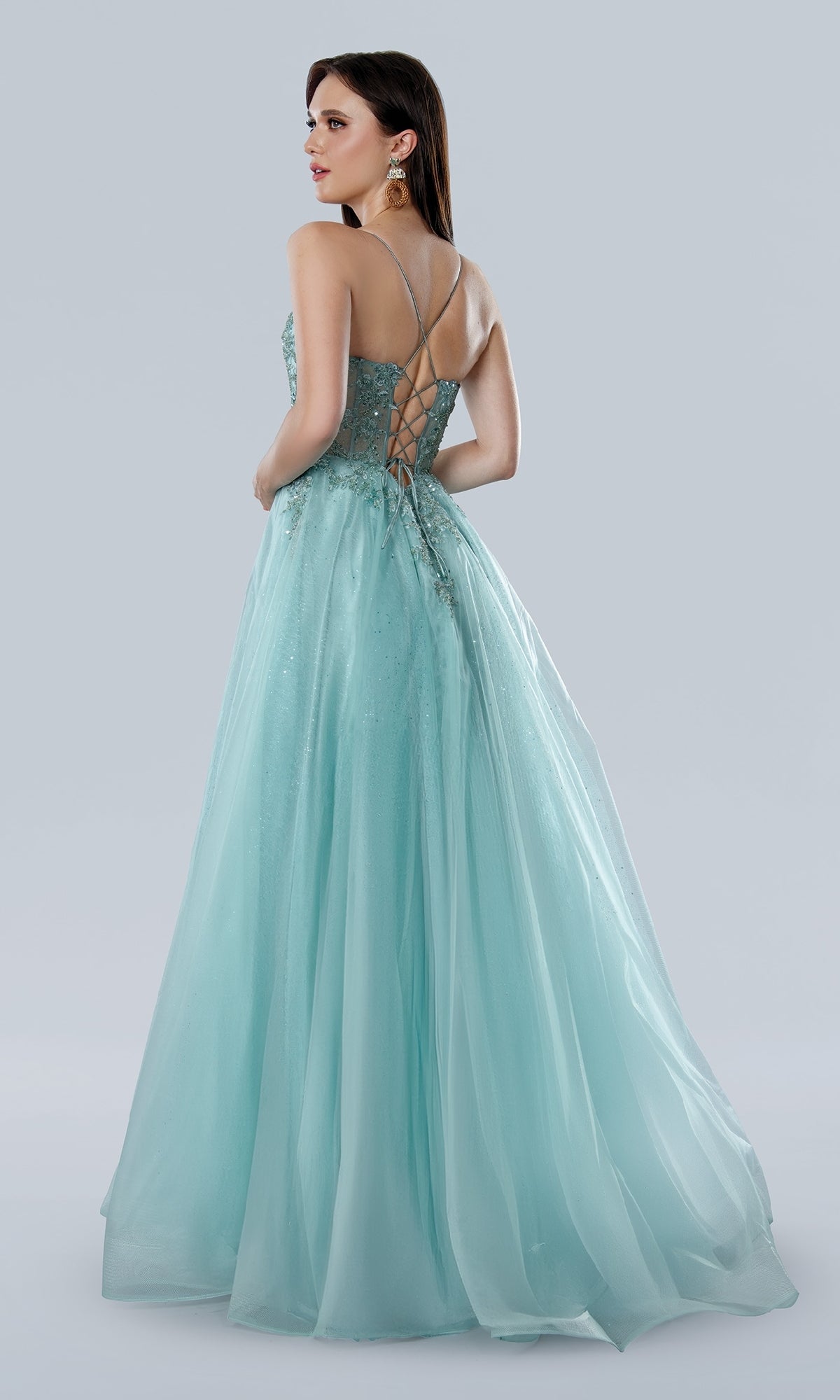 Glitter Prom Ball Gown: Stella Couture 25140