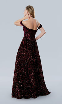 A-Line Sequin Prom Dress: Stella Couture 25227