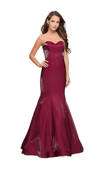 Strapless La Femme Long Mermaid Prom Dress 25383