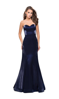 Strapless La Femme Long Mermaid Prom Dress 25383