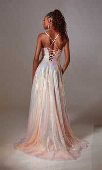 Long Sequin A-Line Prom Dress: Aerie Couture 255