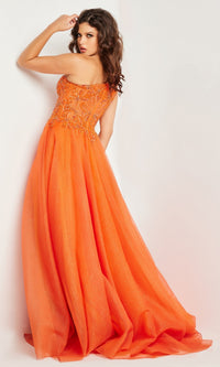 Jovani One-Shoulder Long Prom Ball Gown 25688