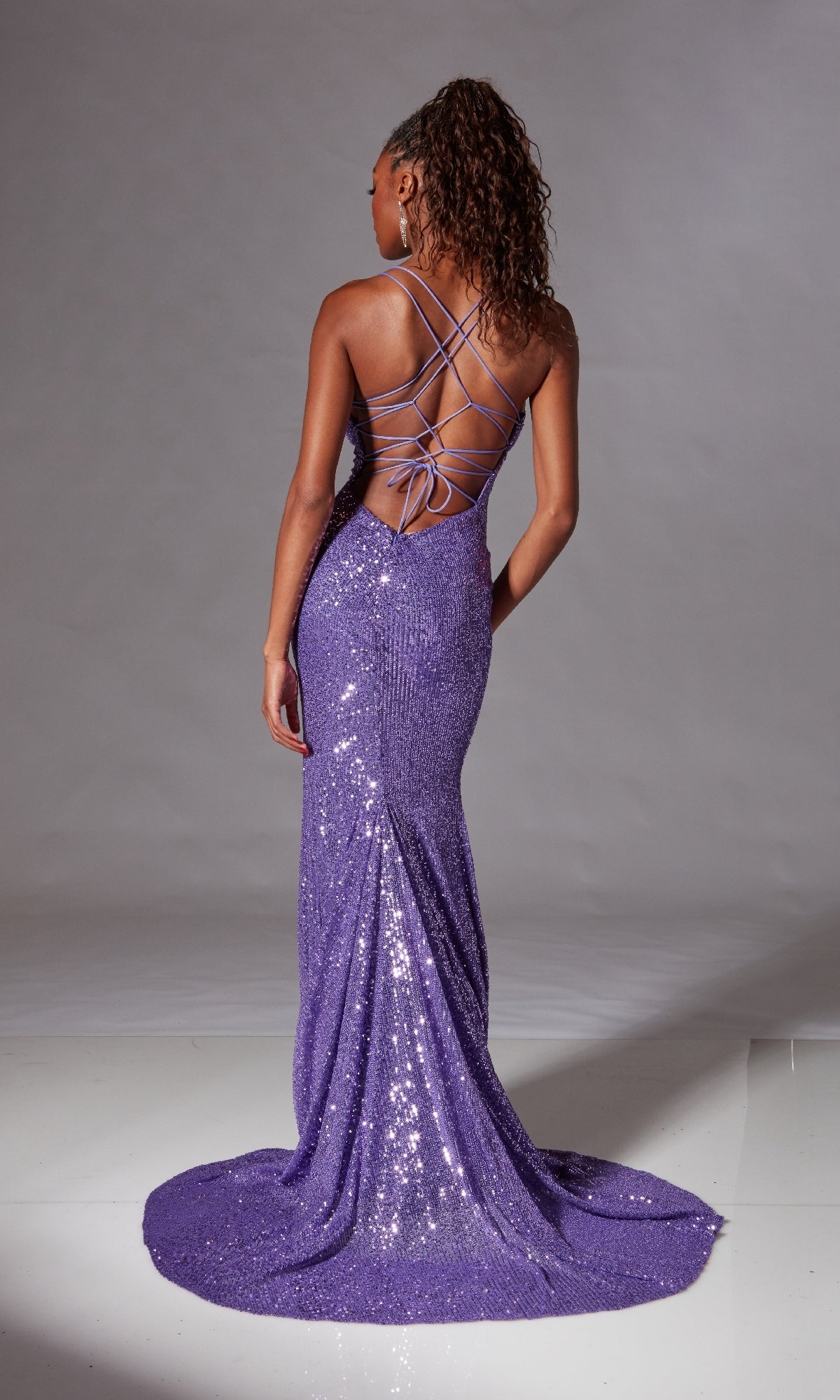 Strappy Long Sequin Prom Dress: Aerie Couture 261