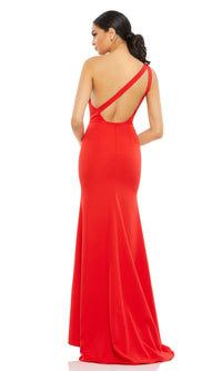 One-Shoulder Strappy-Back Long Formal Dress 26266