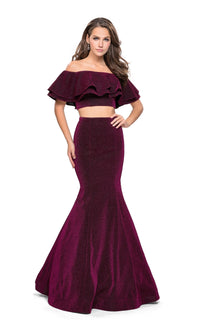 La Femme Two-Piece Long Mermaid Prom Dress 26324