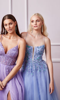 Deep V-Neck Long Prom Ball Gown: Aerie Couture 265