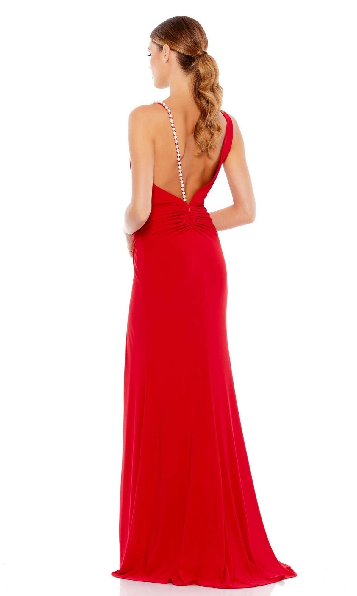 Mac Duggal Asymmetrical Red Formal Dress 265321