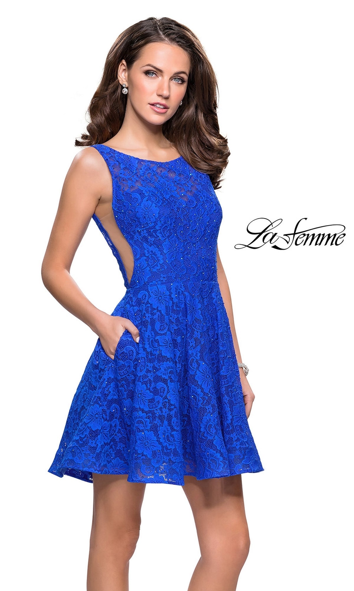 Electric blue homecoming clearance dress