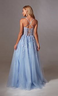 Lace-Up Long Prom Ball Gown: Aerie Couture 266