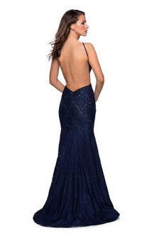 La Femme Floral Lace Mermaid Prom Dress 27289