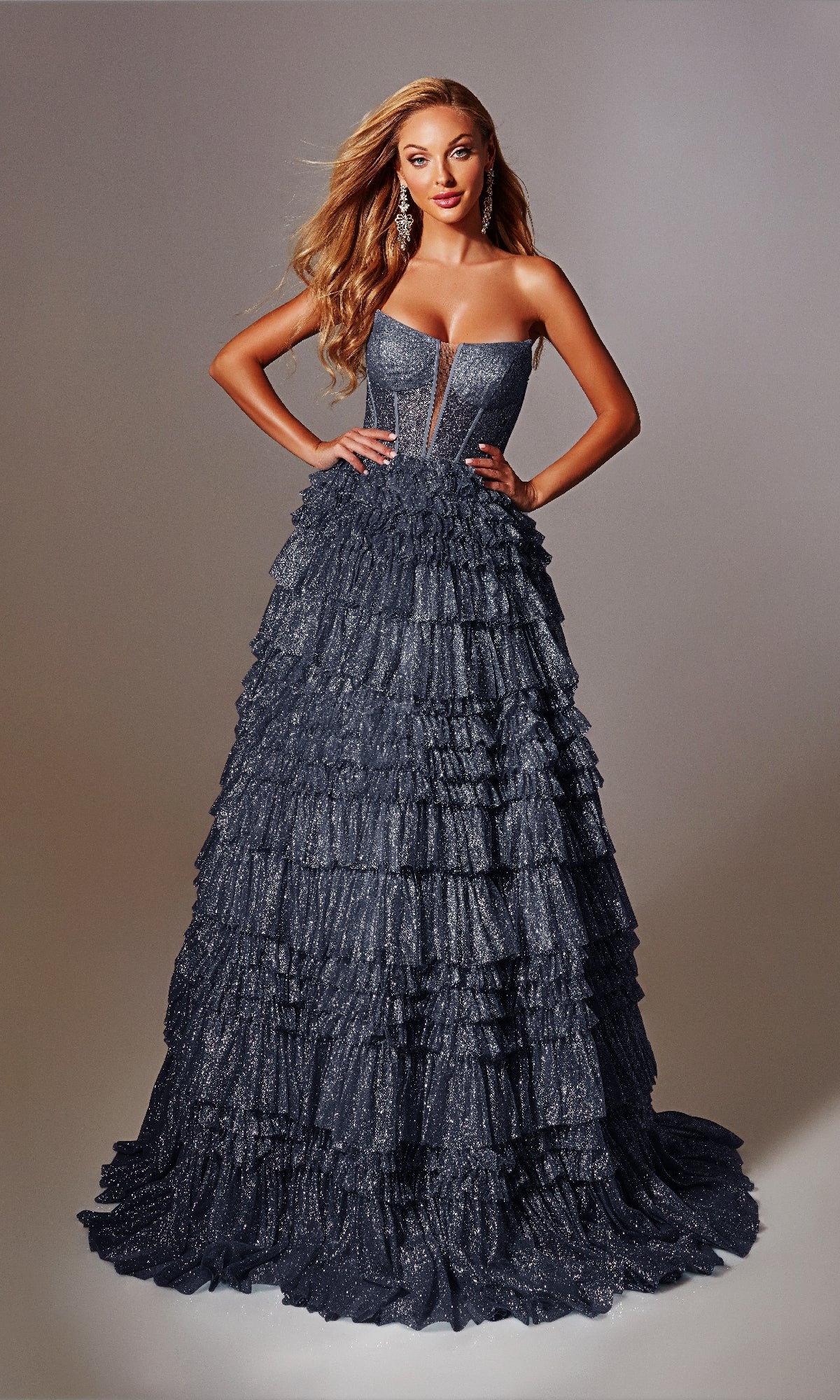 Strapless Long Prom Ball Gown: Aerie Couture 276