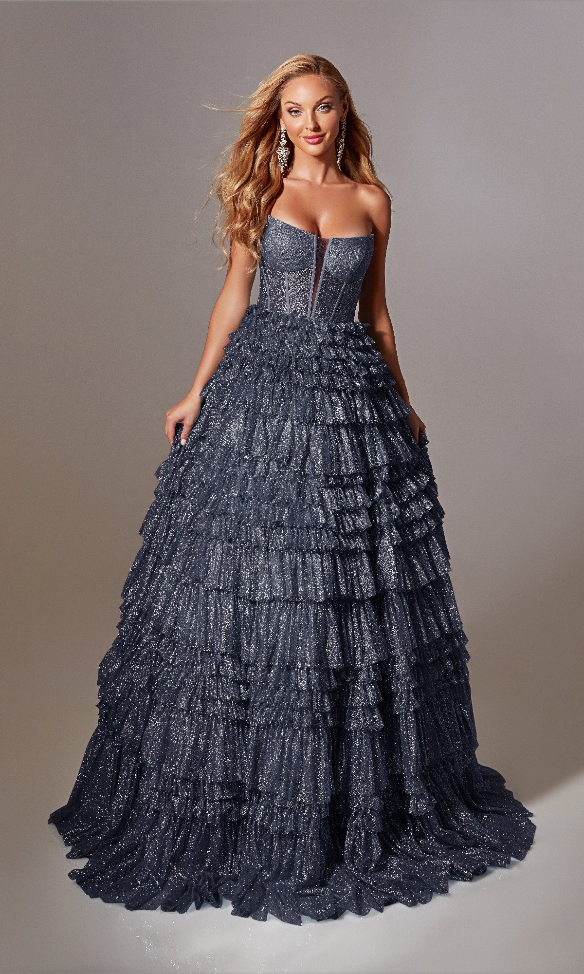 Strapless Long Prom Ball Gown: Aerie Couture 276