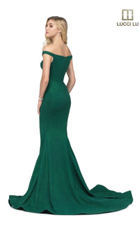 Glitter Jersey Mermaid Prom Dress: Lucci Lu 28068