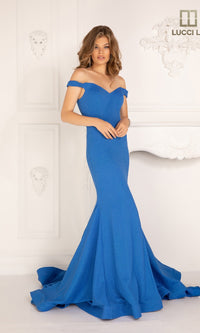 Glitter Jersey Mermaid Prom Dress: Lucci Lu 28068