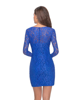 Short Lace Party Dress: La Femme 28232