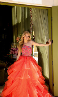 One-Shoulder Prom Ball Gown 28575 by Ava Presley