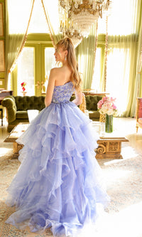 One-Shoulder Prom Ball Gown 28575 by Ava Presley