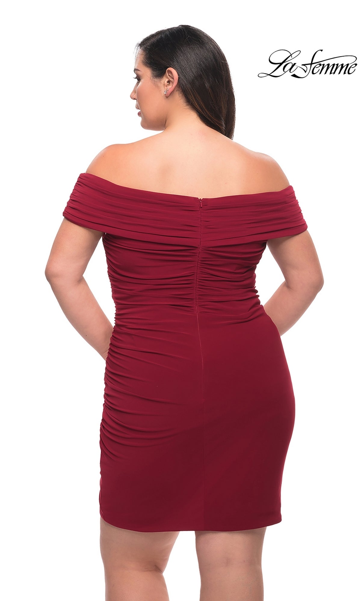 La Femme Plus-Size Sexy Cocktail Party Dress 29521