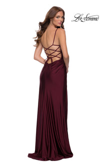 La Femme Square-Neck Long Prom Dress 29710