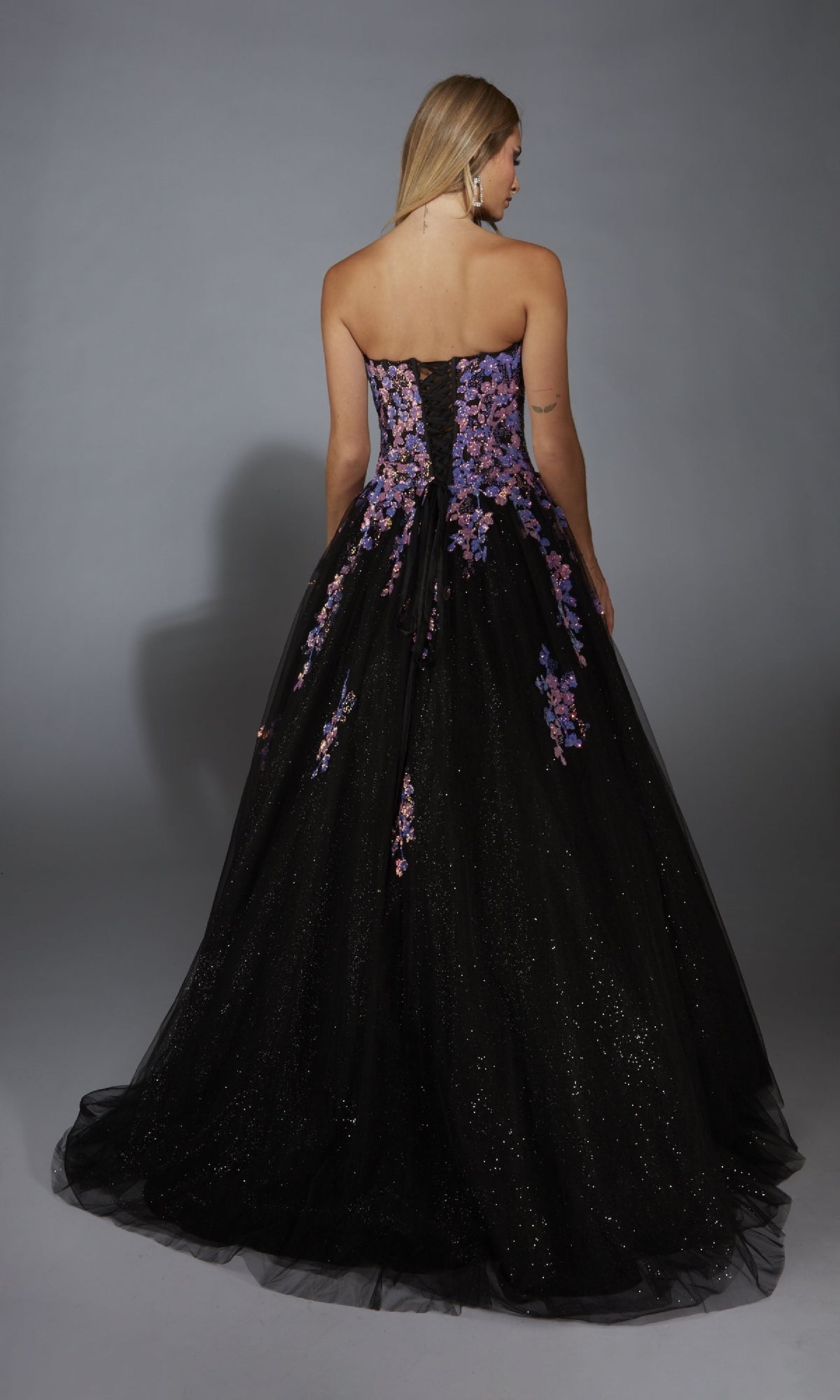 Strapless Glitter Prom Ball Gown: Aerie Couture 297