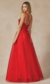 One-Shoulder Long Red Prom Dress: Juliet 298