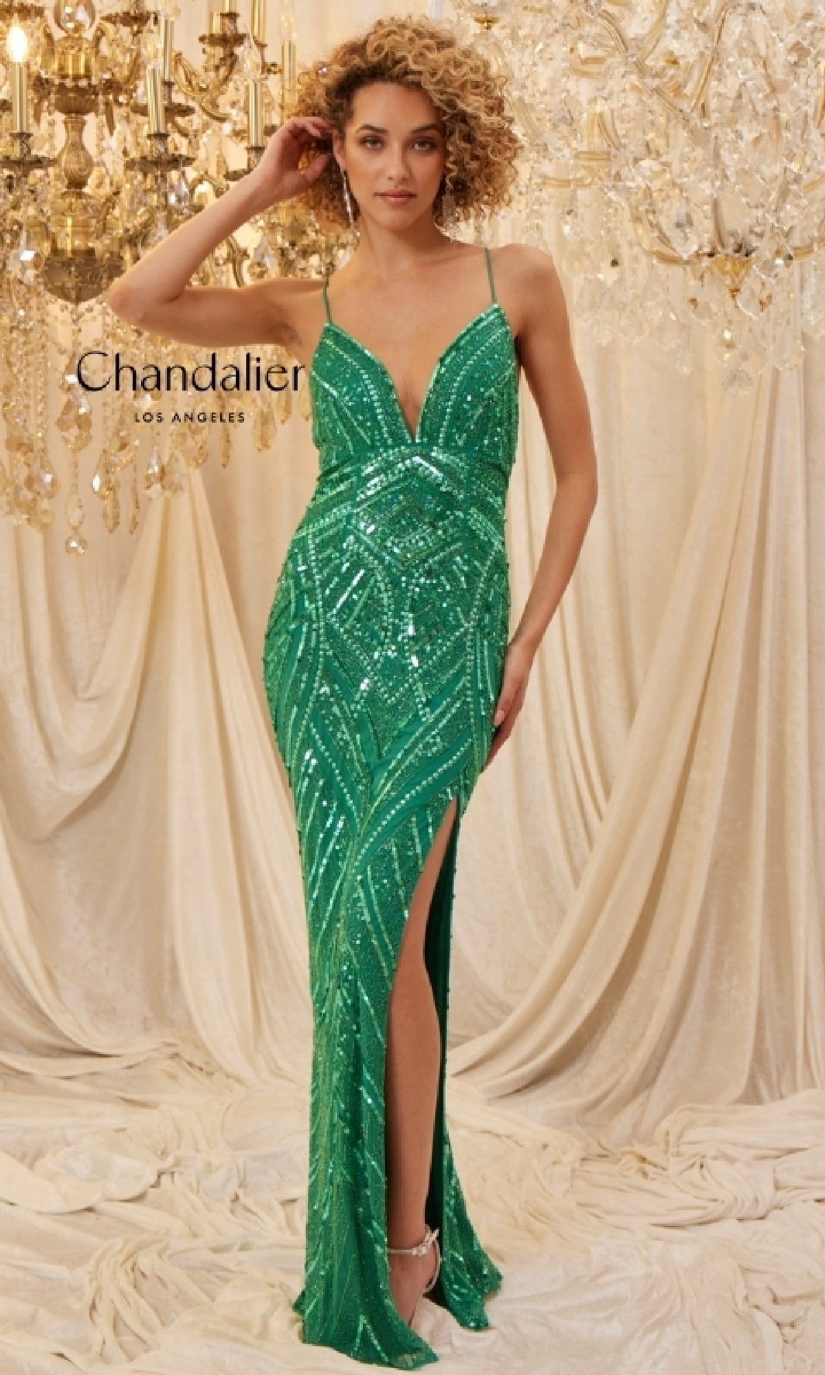 Long Prom Dress: Chandalier 30023