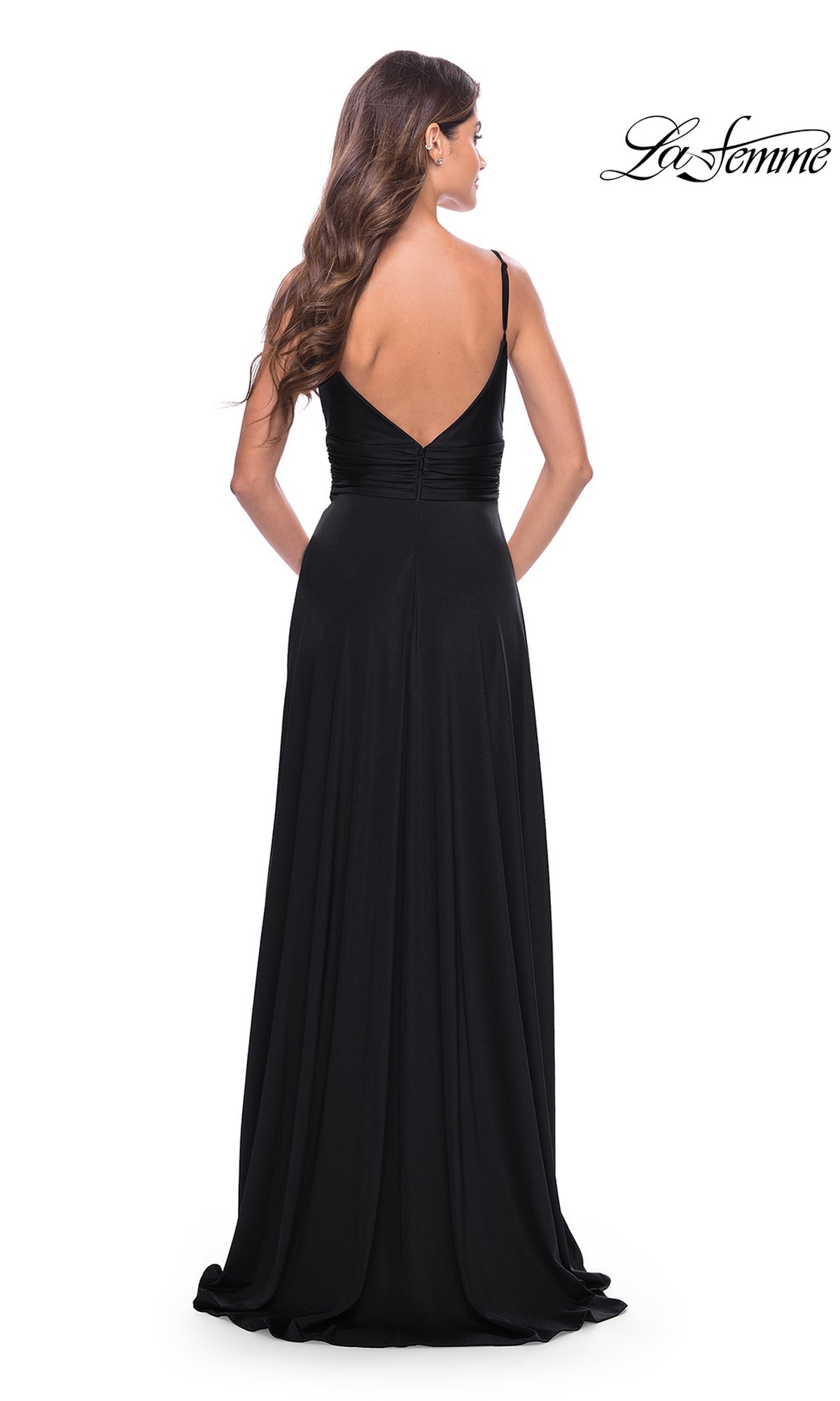 La Femme Simple Long A-Line Prom Dress 31090