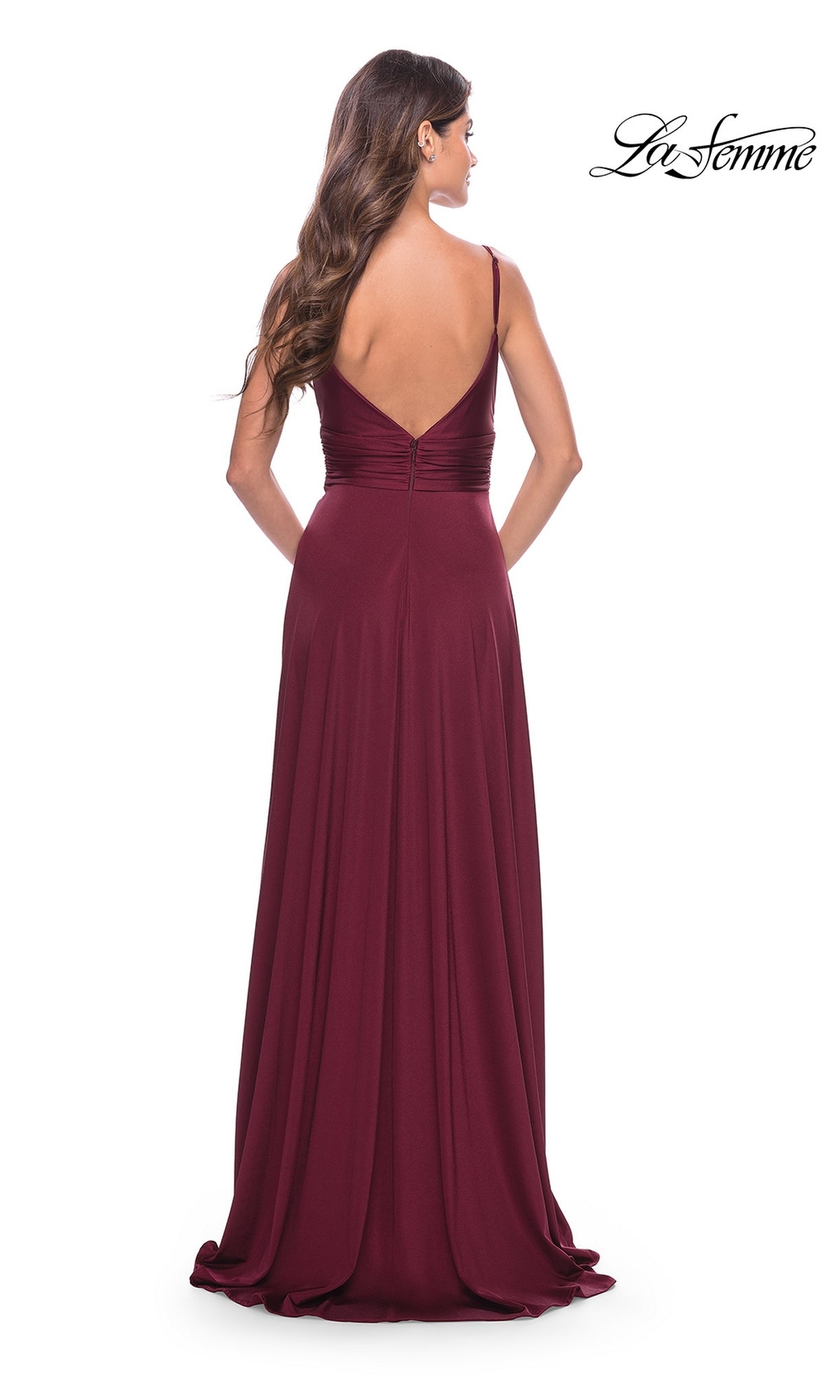 La Femme Simple Long A-Line Prom Dress 31090