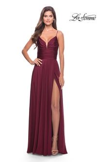 La Femme Simple Long A-Line Prom Dress 31090