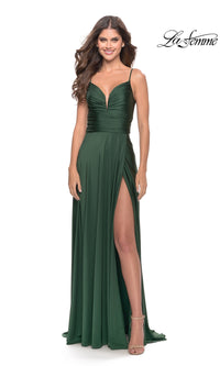 La Femme Simple Long A-Line Prom Dress 31090