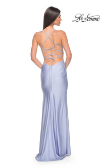 La Femme Strappy Open-Back Long Prom Dress 31129