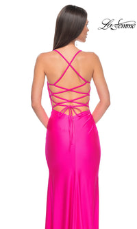 La Femme Strappy Open-Back Long Prom Dress 31129