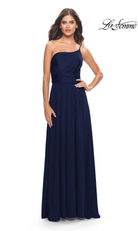 One-Shoulder Long La Femme Formal Dress 31170