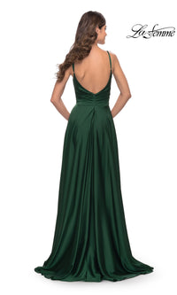 La Femme Open-Back A-Line Designer Prom Dress 31233