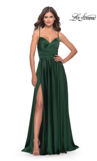 La Femme Open-Back A-Line Designer Prom Dress 31233