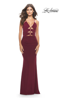 La Femme Front-Cut-Out Long Prom Dress 31334