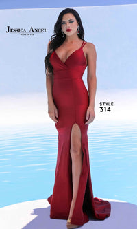 Empire-Waist Long Prom Dress: Jessica Angel 314