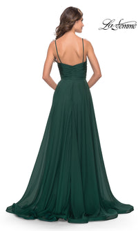 La Femme V-Neck Long A-Line Prom Dress 31500