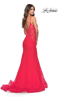 Long Lace Mermaid Prom Dress: La Femme 31512