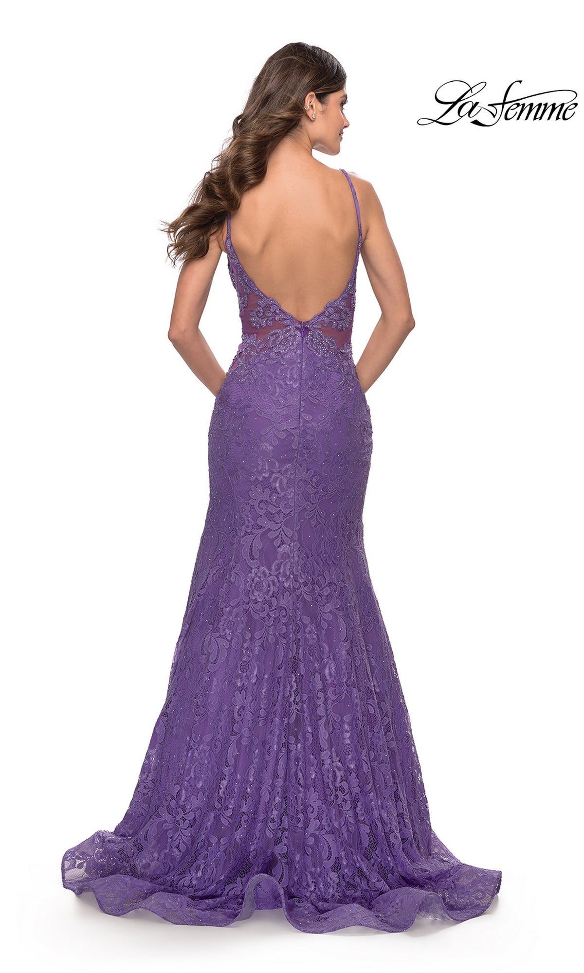 La Femme Prom Dress Purple