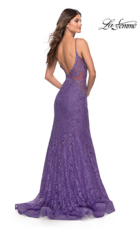 Long Lace Mermaid Prom Dress: La Femme 31512