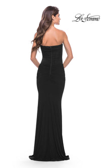 Simple Strapless Long Prom Dress: La Femme 31584