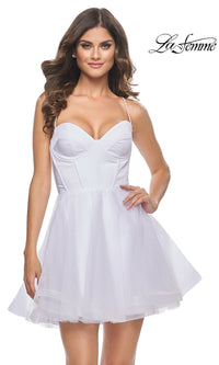 A-Line Short Corset Homecoming Dress 31763